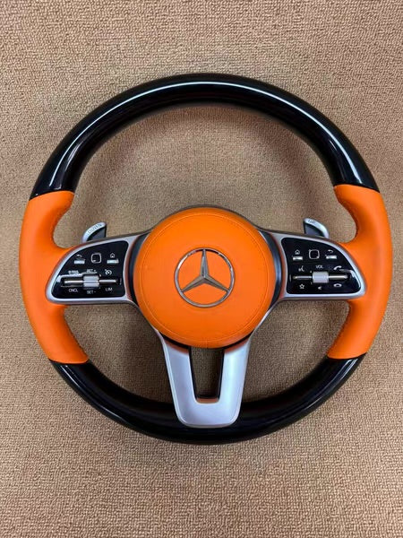 Volante Mercedes-Benz Orange Piano Black